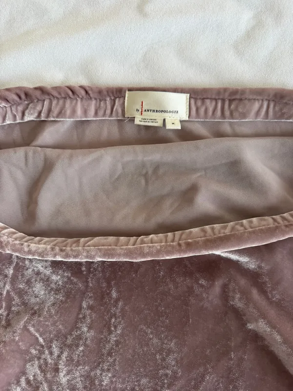 Anthropologie velvet tube top - Image 5