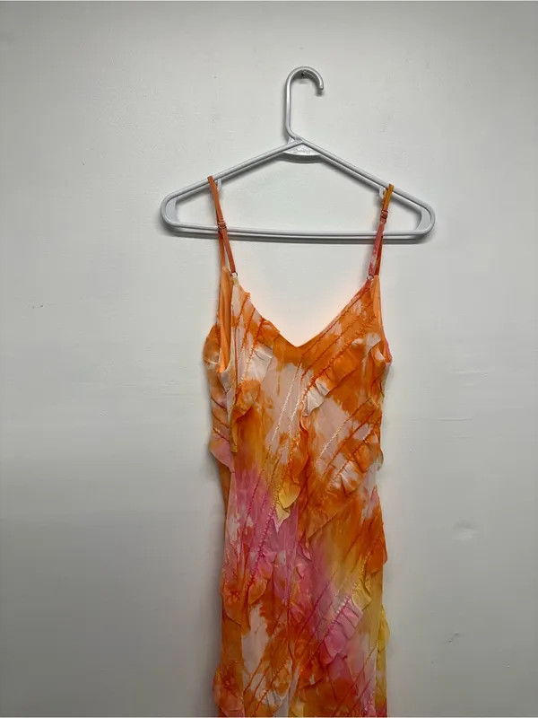 Princess Polly Lars Maxi Dress Orange Multi - Image 9