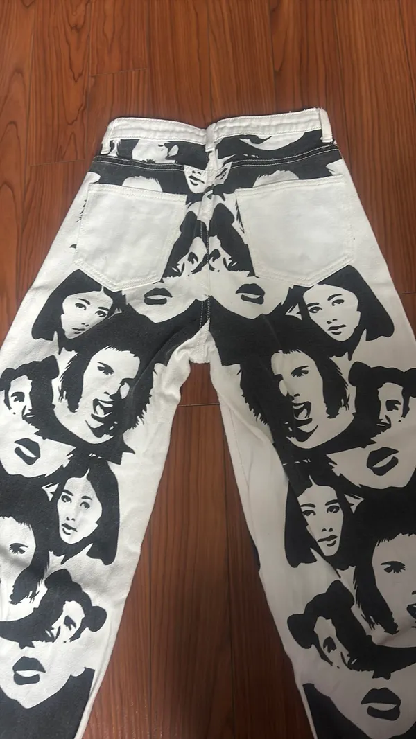 Face Off Edikted Jeans Print white/black 24 - Image 2