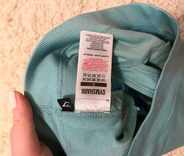 Gymshark Teal Cross Over Sport Bra Size S - Image 3