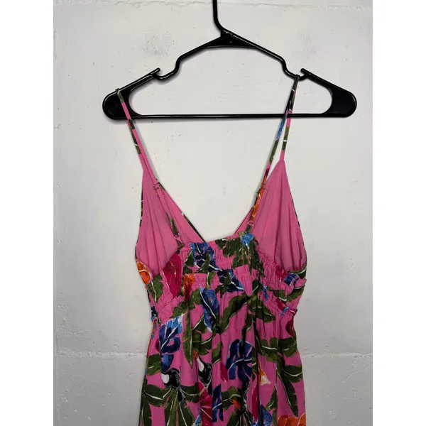 NEW By the River Pink Tropical Floral Maxi Dress Size Medium - Image 5