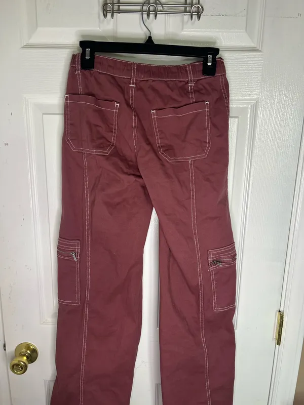 Low rise Red cargo pants Size XS - Image 2
