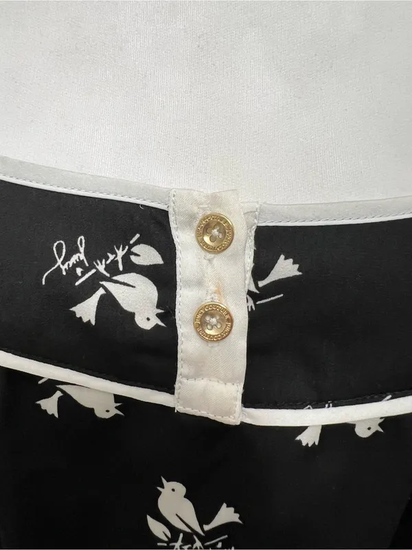 Juicy Couture Bird Print Satin Pajama Set | Cami & Shorts | Size S - Image 8