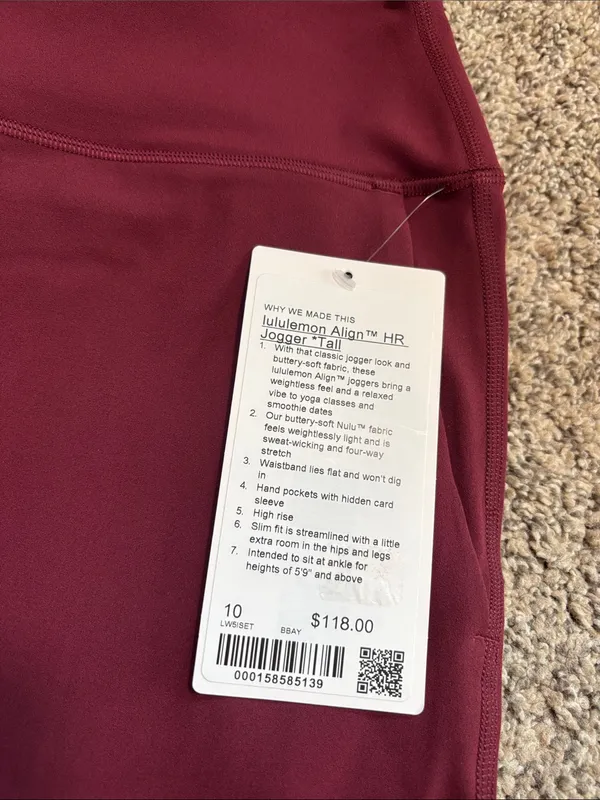Lululemon Align HR Joggers Size 10 Tall - Image 3