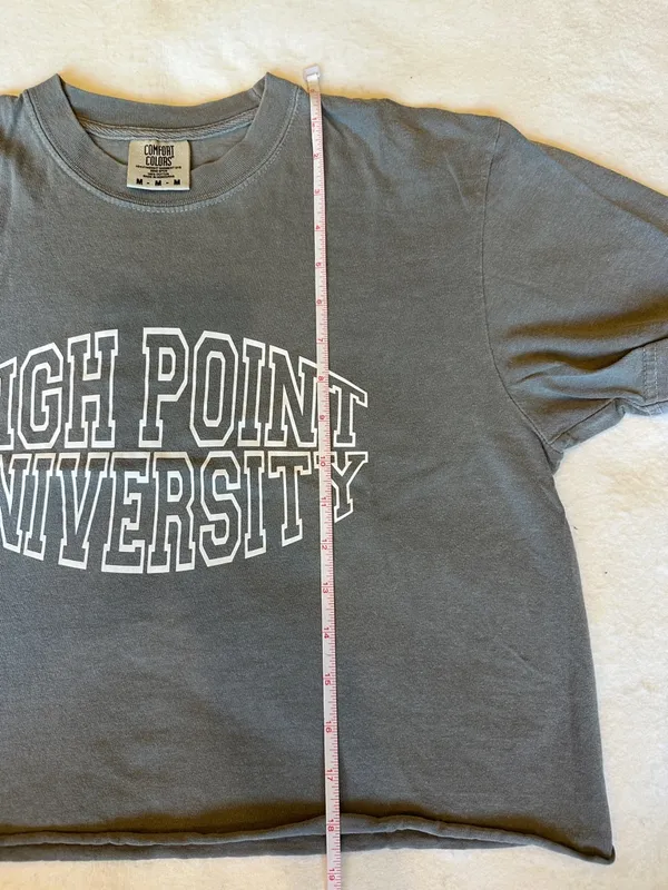 High Point University Gray Tee + Black Adidas Tee + Purple HPU Shorts Set Sz M - Image 6