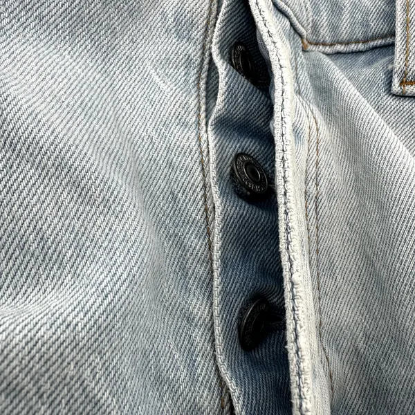 Abercrombie & Fitch The 90s Baggy Low Rise Jeans Button Light Wash Blue 31/12 - Image 3