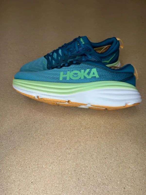 HOKA Bondi 8 Men’s 11D Deep Lagoon Ocean Mist Running Shoes 1123202-DLOM - Image 5
