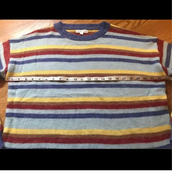 Emory Park NWOT Blue multi stripe crewneck pullover knit sweater size M - Image 5
