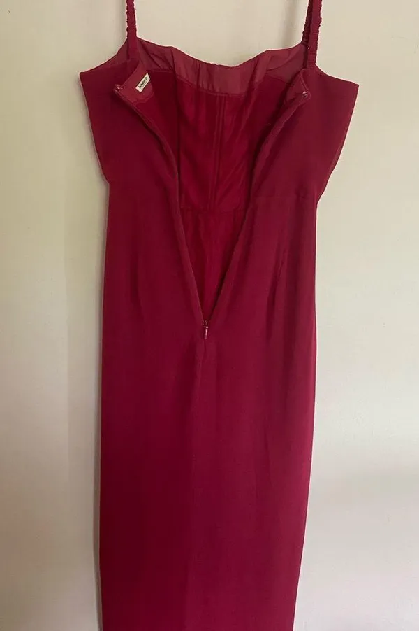 Jamille Berry Draped Corset Midi Dress - Image 3