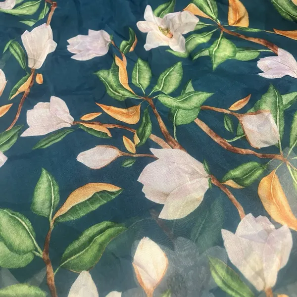 NWT Elena Baldi Italy Silk Viscose Floral Tropical Maxi Skirt Boho Chic Sz L - Image 3