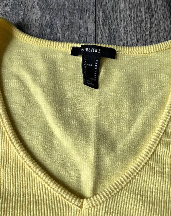 Yellow Crop Top - Image 2