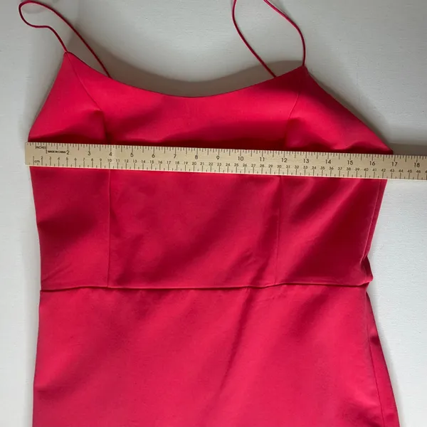 NWT Alice + Olivia Andalasia Fit & Flare Mini Dress Sz‎ 12 Watermelon Pink Party - Image 10