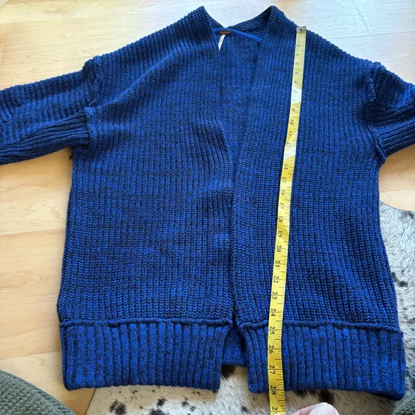 FREE PEOPLE High Hopes Blue Knit Cardigan Women’s Size‎ XS - Image 8