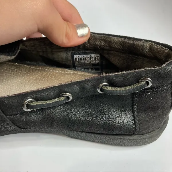 Bobs faux fur‎ lined flats leather lining size 8 - Image 7