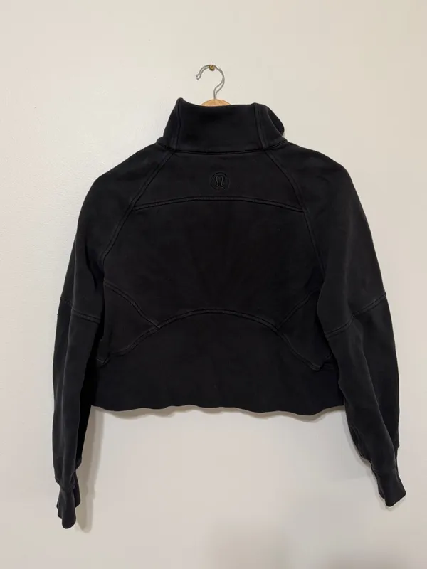 Lululemon Scuba Oversized Half Zip Size XS/S Black Sweater - Image 7