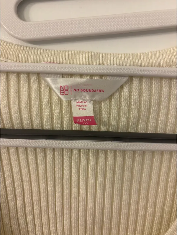 Cream Tie Top Tan Size XS - Image 3