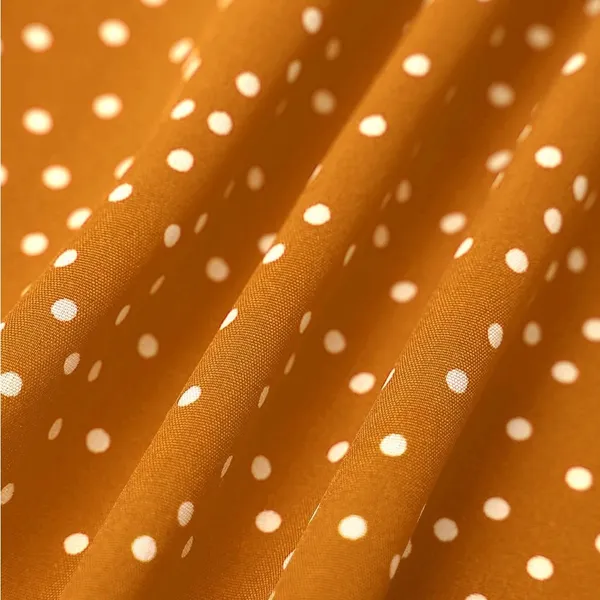 Rihoas Yellow Polka Dot Ruffle Wrap Dress - Image 2