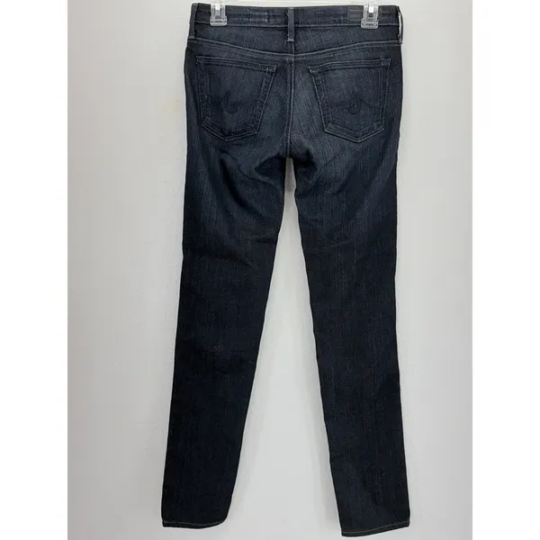AG Adriano Goldschmied The Stilt Cigarette Leg Jeans Dark Wash Indigo 27 - Image 7