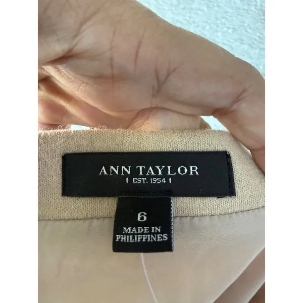 Ann Taylor Wool Blend Pencil Skirt Camel Tan Size 6 NWT 90334757 - Image 3