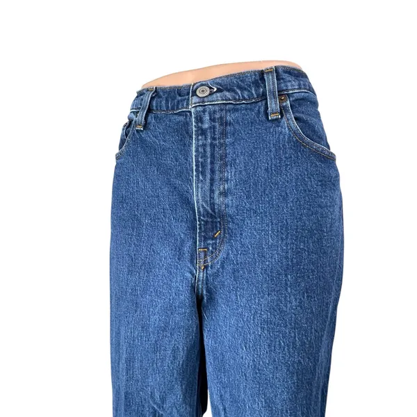 Abercrombie & Fitch 90's Straight Blue Ultra High Rise Denim Jeans Pants Size 10 - Image 3