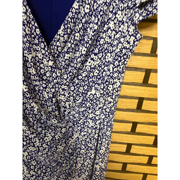 Lauren Ralph Lauren Blue And White Floral Dress Size‎ 10 - Image 4