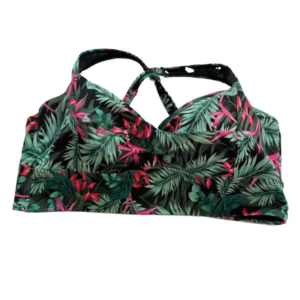 Torrid Tropical Palm Midline Underwire Bikini Top Size 3X‎ - Image 4