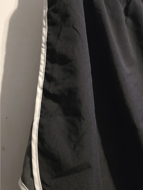 Nike Black Athletic Shorts with White Trim - Image 5