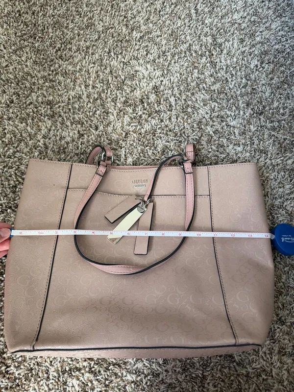 Guess Los Angeles Blush Pink Tote Bag Purse - Image 9