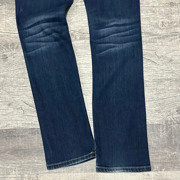 Peoples Liberation Bootcut Jeans Womens 3/4 (30X32) Low Rise Star Flap Pocket - Image 7