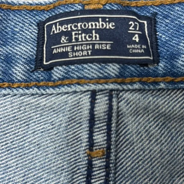 Abercrombie & Fitch Blue Jean Shorts - Image 2