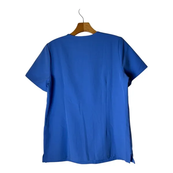Figs Shirt Women Small Blue Casma‎ Three Pocket Short Sleeve Scrub Top Medical - Image 3