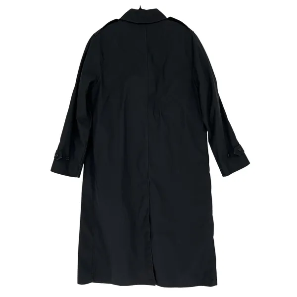 US Navy DCSP Quarterdeck Trench Coat‎ Womens 16L Black Removable Liner EUC - Image 2