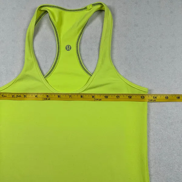 Lululemon Women’s Bright Yellow Racerback Tank Top Athletic Yoga Running - Image 4