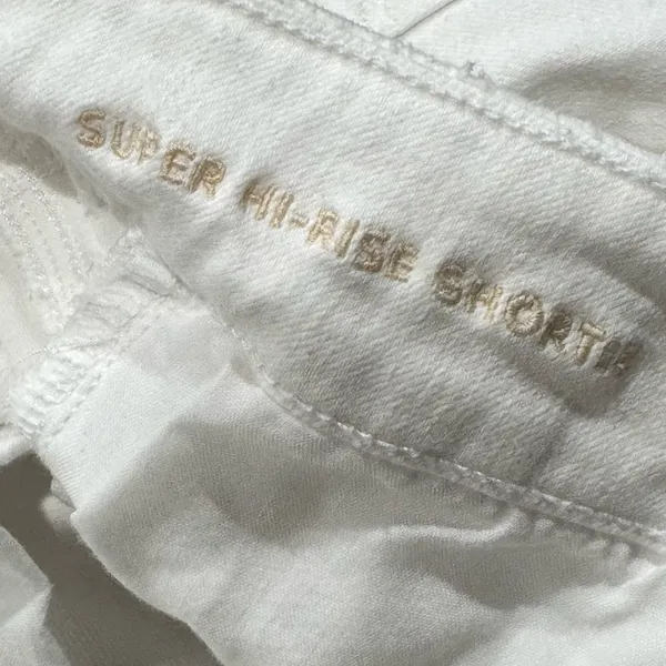 American Eagle White Super High Rise Shortie Shorts Women’s 2 - Image 3