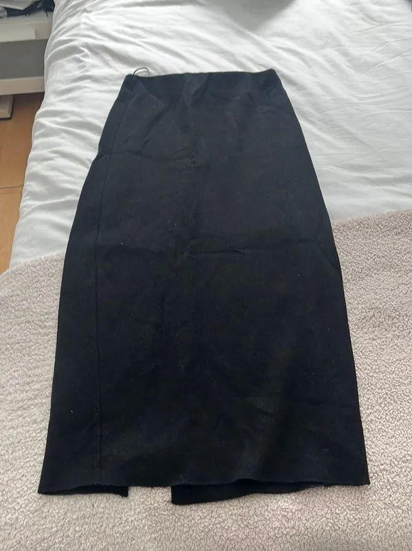 ZARA Black Long Maxi Skirt - Image 3