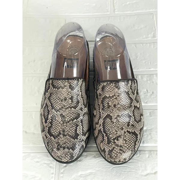 FitFlop SuperSkate Reptile Print Mule Slip On Shoes Size 6.5 - Image 3