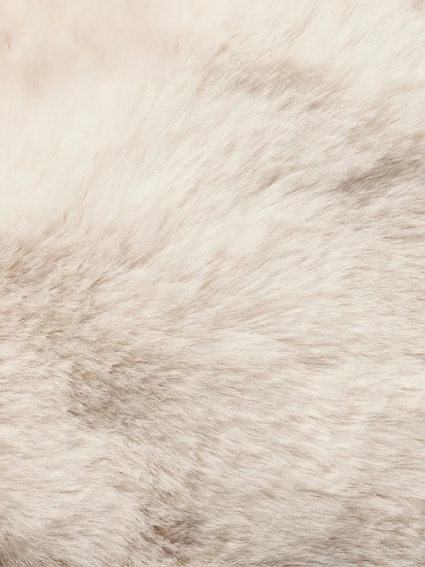 SKIMS Faux Fur Trapper Hat Cream Egret Winter Cozy Soft Plush One Size NWT - Image 4