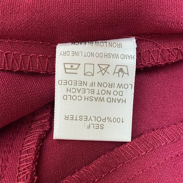 Wake Up Ruffle Romper Maroon Size Small - Image 7