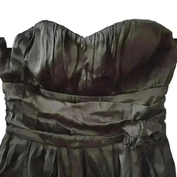 White House Black Market Women's Strapless Black Cocktail Dress‎ S - Image 3