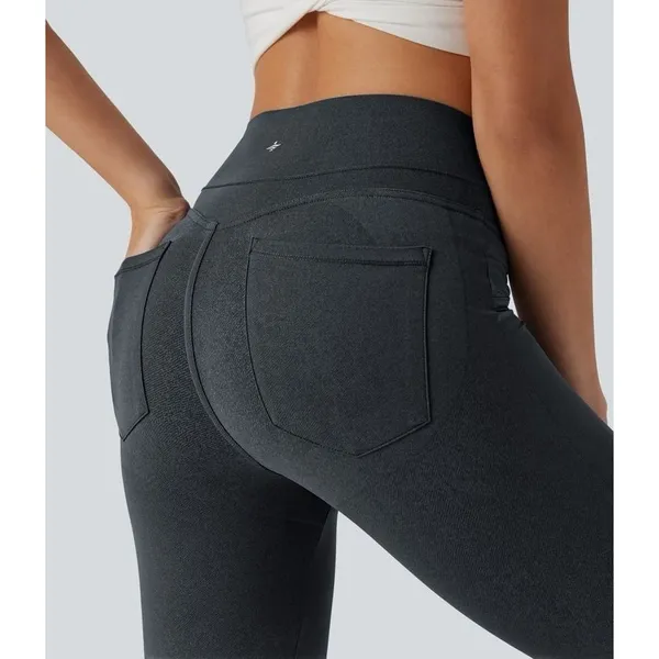 Halara UltraSculpt Denim High Waist Leggings Midnight Granite Size XS - Image 2