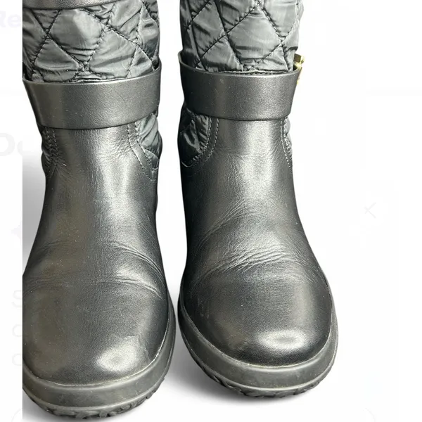 Michael Kors Aaron Boot Black, Size:6.5 Women's Black Quilted Boots - Image 6