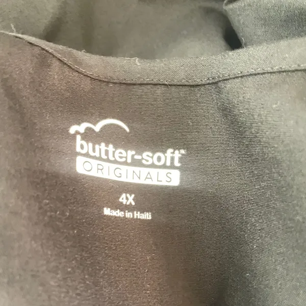 Butter-Soft Originals Womens Black Scrub Size 4x Top V-Neck Pocket BSN1171 Nurse - Image 6