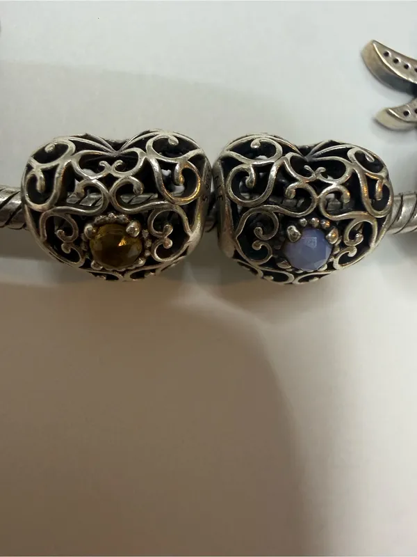 Authentic Pandora Sterling Silver Bracelet with Charm - Image 9