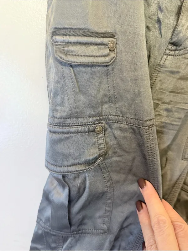 Marrakech Gray Cargo Pants Size 27 Viscose Utility Joggers - Image 8