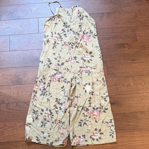 Mustard Seed Floral Green Overalls - C19-002 - Image 7