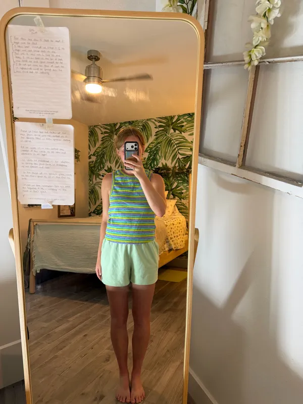Anthropologie racer tank striped - Image 7