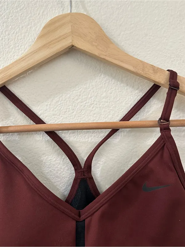 Nike Dri-FIT Women's Indy Mesh Inset Padded Sports Bra Size Small‎ - Image 3