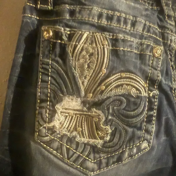 Miss Me Dark Blue Denim Jeans - Image 5