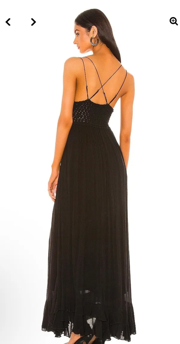 Free People Black Adella Maxi Dress - Image 2
