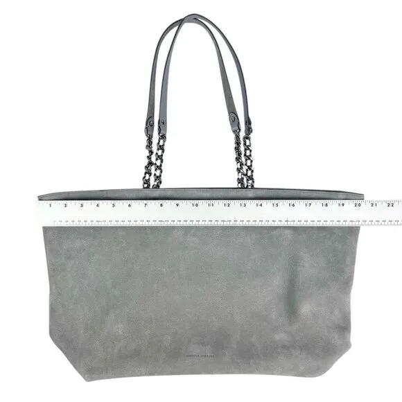 Rebecca Minkoff Chain-Trim Grey Suede‎ Large Tote Bag - Image 4